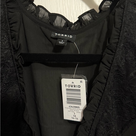 Torrid Black Lace Blouse - Picture 10 of 10